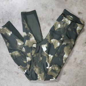 All in Motion Green and White Camouflage Leggings